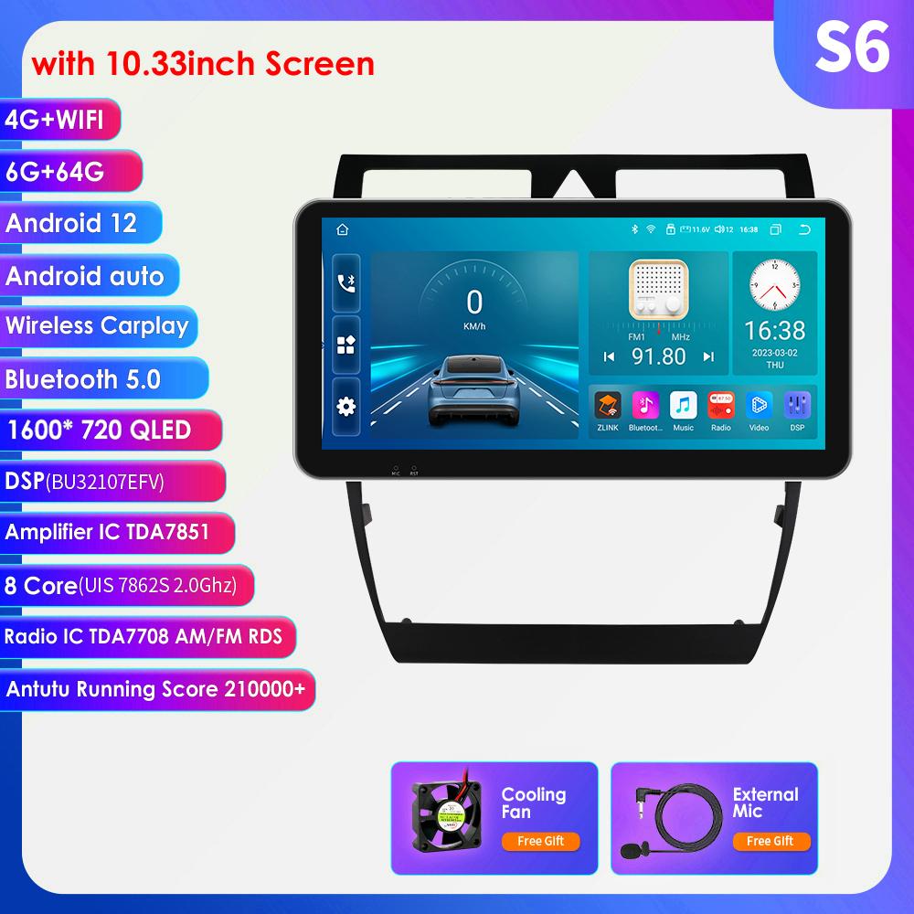 8G + 128G DSP IPS Carplay 2 Din Android Radio para A6 C5 1997 - 2004 S6 RS6 AI Voice 4G-LTE Car Multimedia GPS 2din Tela inteligente RDS Autoradio
