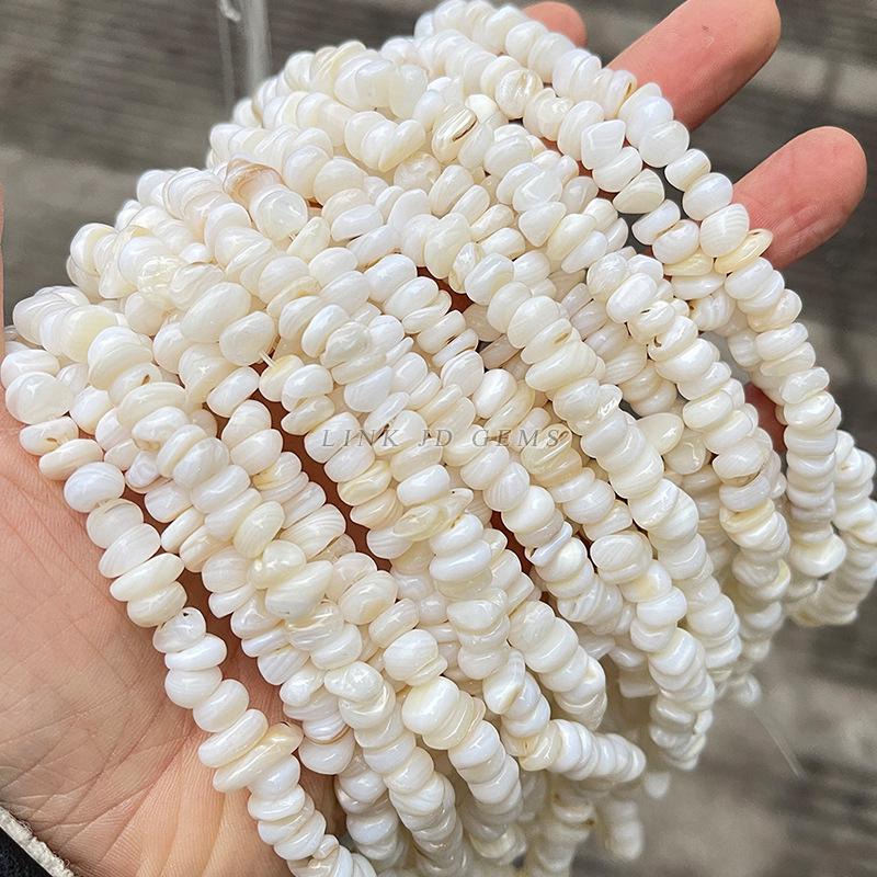 Jingde Jewelry 5-8mm Natural Freshwater White Shell Irregular Chip Beads for DIY Accessories