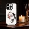 Koi Carp Fish Yin Yang Art Phone Case Color Silver Shell For IPhone 17 16 15 14 13 12 11 Pro Max Plus