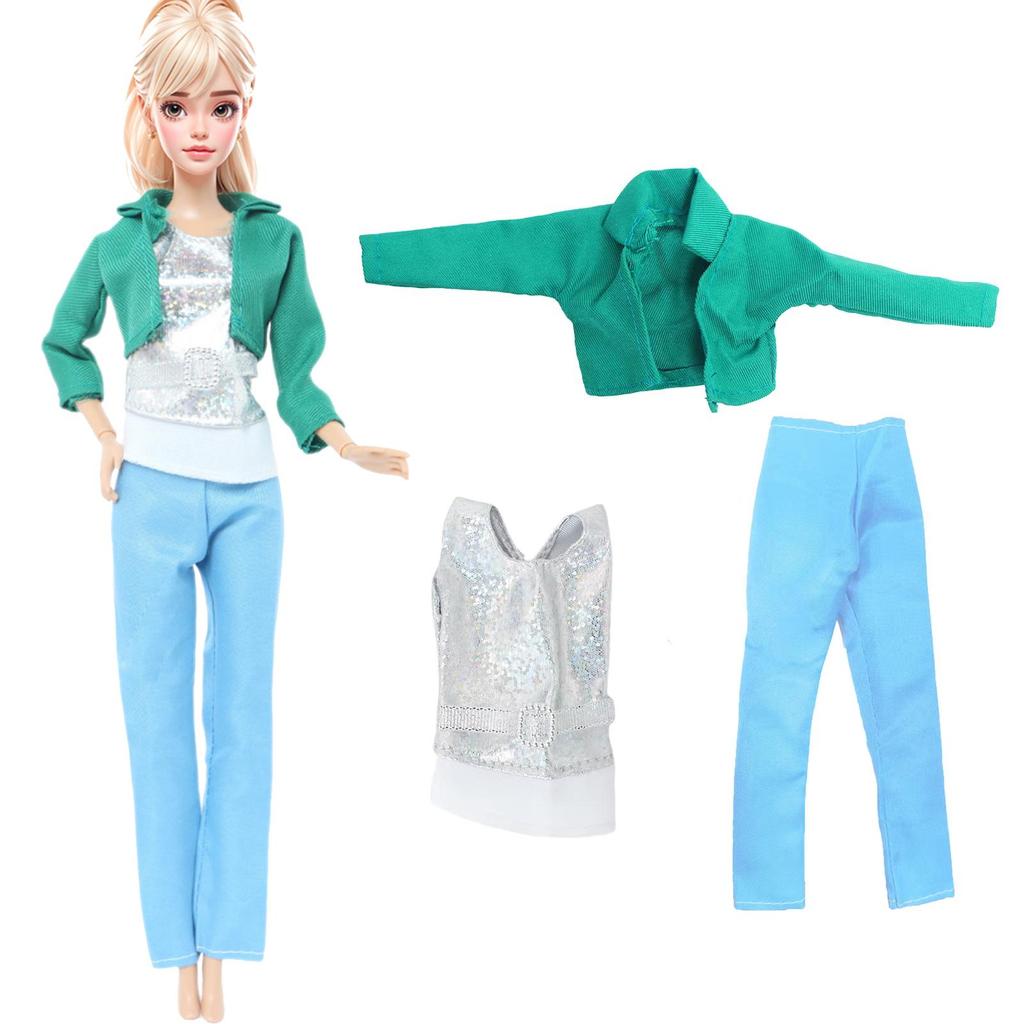 Doll Clothes for 30cm Girl Doll Lot Styles Dress Shorts Shirts Cute Outfits for 1/6 11.5 Inch Doll Girl Toy Kids Gift Accessories