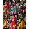 Indian Designer Kanjivaram Lehenga Dupatta Set Wedding Wear Lehenga Choli Dress