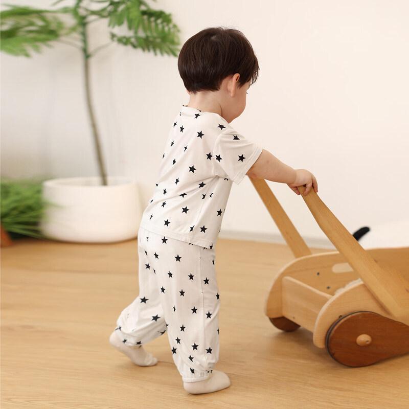 LUSON Baby Boys' Modal Summer Pajama Set