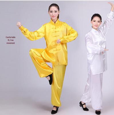 Hot-Selling Men's and Women's Spring/Autumn Tai Chi Suit with Long/Short Sleeves - Ideal for Practice and Performance