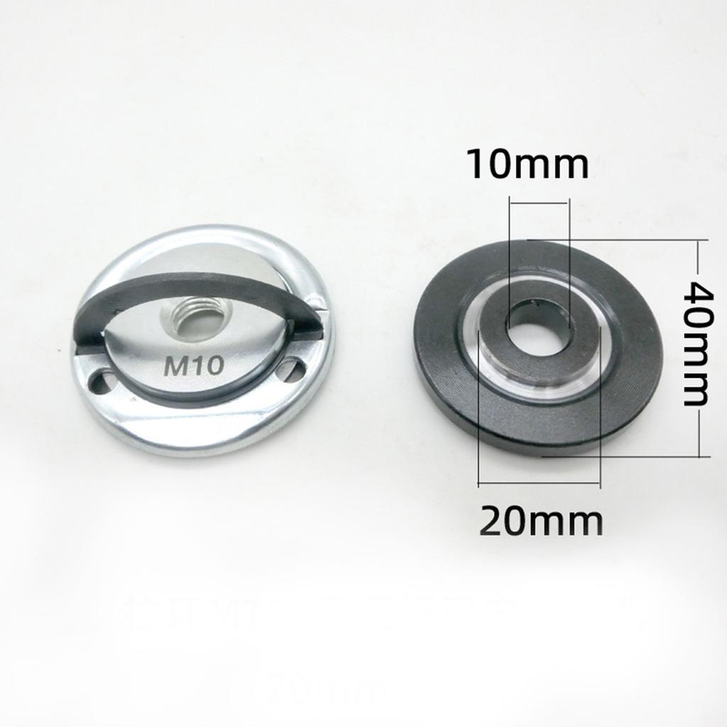 For M10 Quick Release Self-Locking Grinder Pressing Plate Angle Grinder Flange Nut Set Power Tool Accessories