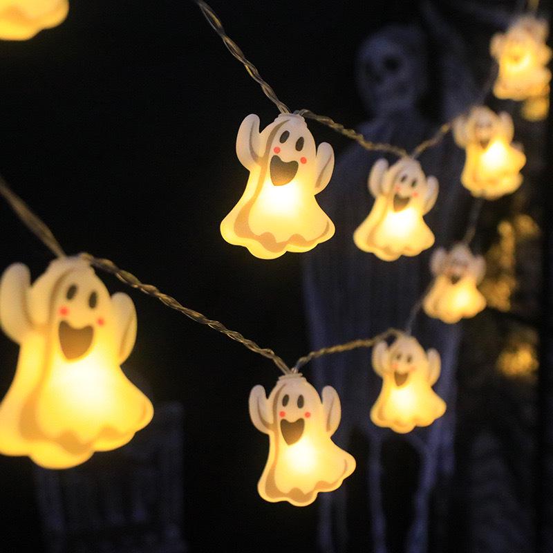 Halloween Pumpkin Ghost LED String Lights for Holiday Decor