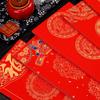 HEIXIE Red Xuan Paper Blank Spring Couplets with Auspicious Cloud Gold Fleck Design