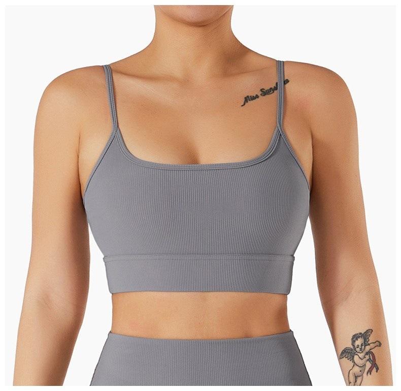 Shockproof Sports Underwear Gather Yoga Bra Running Fitness Beautiful Back Double Shoulder Suspender Yoga Clothes Women