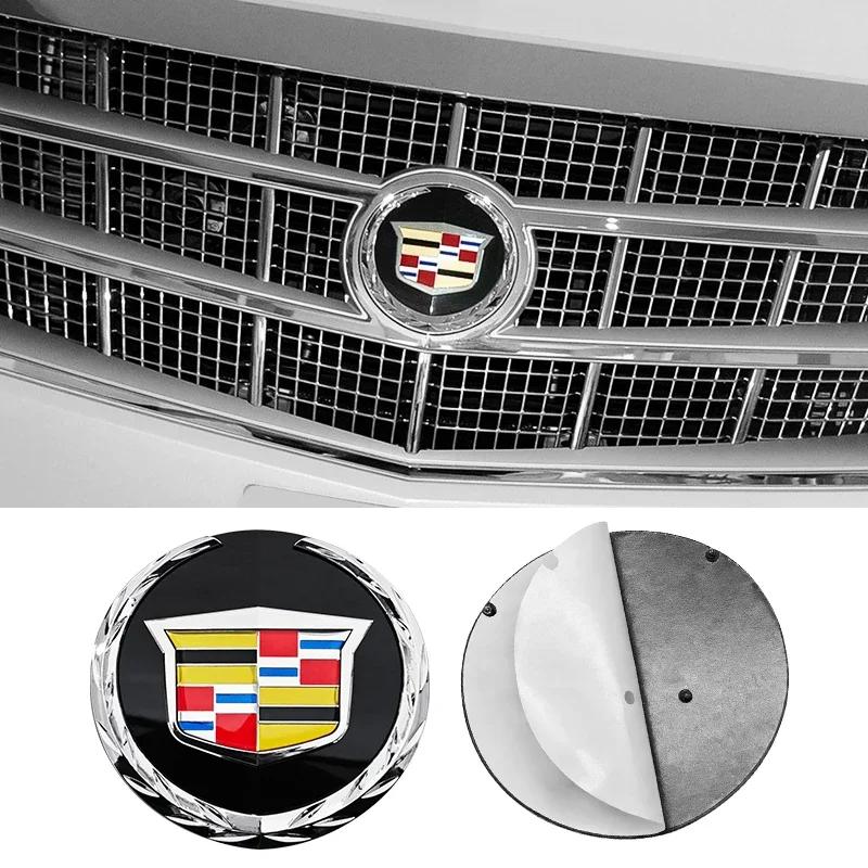 14.2cm Front Emblem Grille Sticker Front Net Emblem For Cadillac Escalade 2007-2014 Year Logo Emblem Accessories zg2
