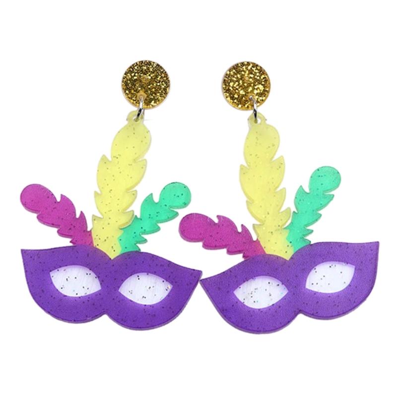 Fashion Carnival Earrings Bohemian Colorful Dangle Drop Earrings Brazilian Sambas Dancer Ear Accessories Pendant Earrings