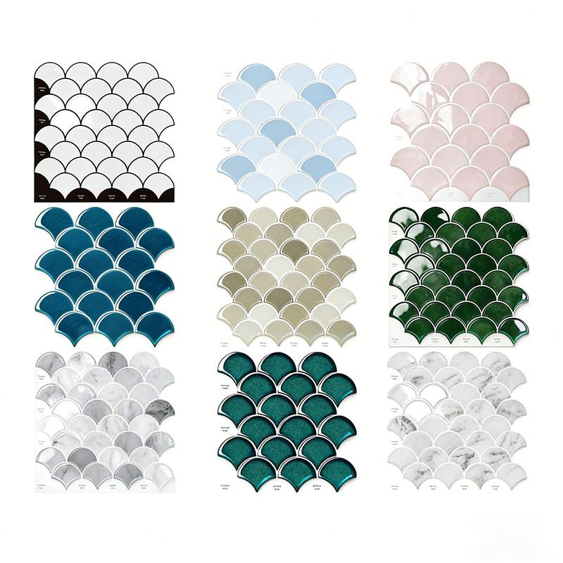 Selbstklebende 3D-Wandaufkleber PVC Wasserdicht Imitation Wandfliesen Abziehen und Aufkleben Hitzebeständig Küchenrückwand