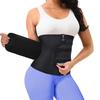 Women Waist Trainer Sauna Sweat Belt Body Shaper Tummy Control Zipper Waist Cincher