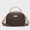 Bag Women's New Circle Pattern Iron Sheet Decorative Crossbody Handheld Ribbon Camera Square Bag