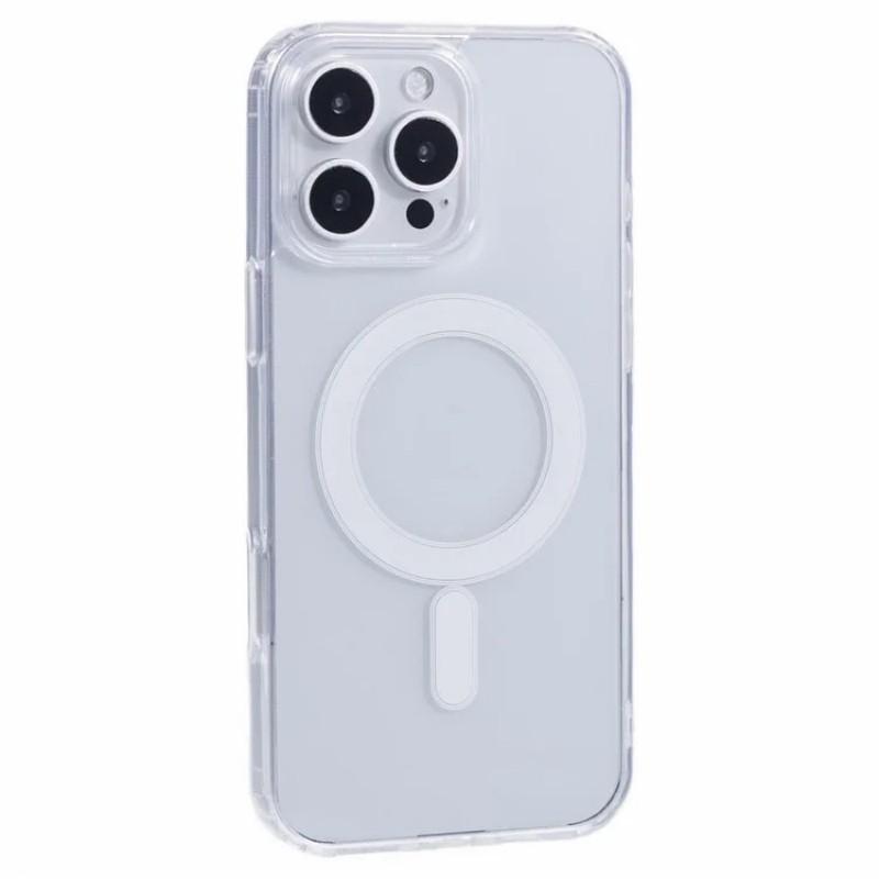 For iPhone 16 Pro Clear Case Compatible with MagSafe WANLONFENG LM2 Series Phone Cover (Big Lens Hole)