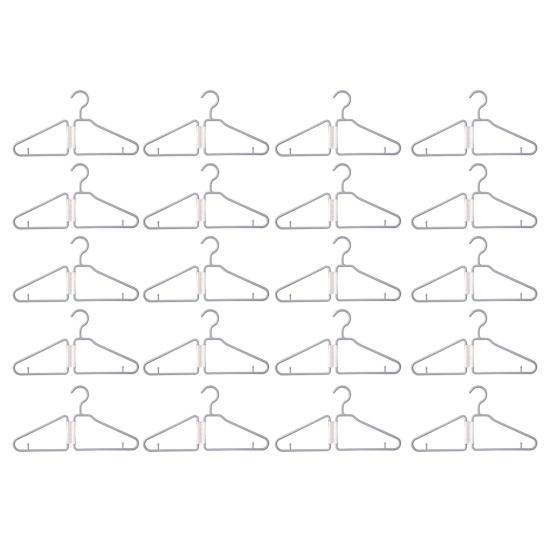 10/20Pcs Coat Hanger Foldable Thickened Strong Load-Bearing Anti-Slip Shoulder Design Small