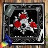 Divinations Tablecloth Skull Bird Head Flower Astrologys Tarot Cards Tablecloth Altars Cloth Divinations Game Accessory
