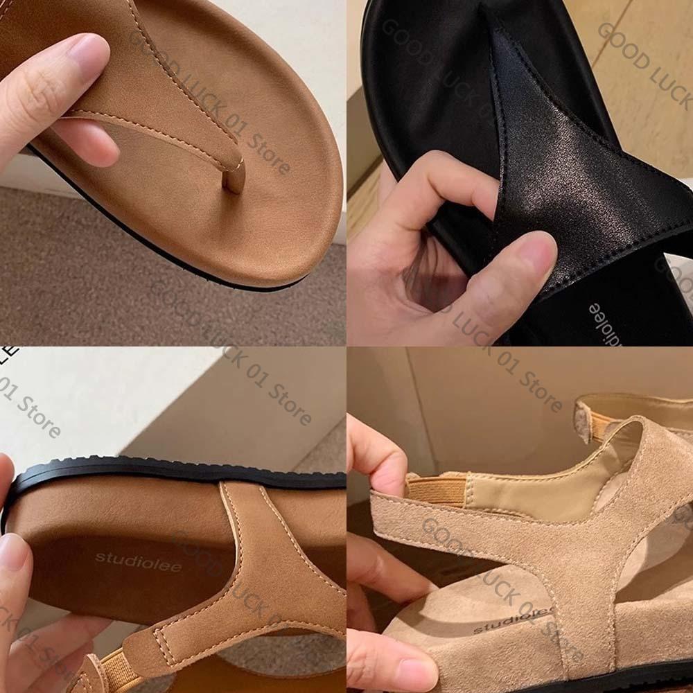 Fashion 2025 Retro Women's Thick Bottom Flip Flops Summer New Non Slip Beach Slippers Fashionable Outdoor Sandals Roman Women's Sandals