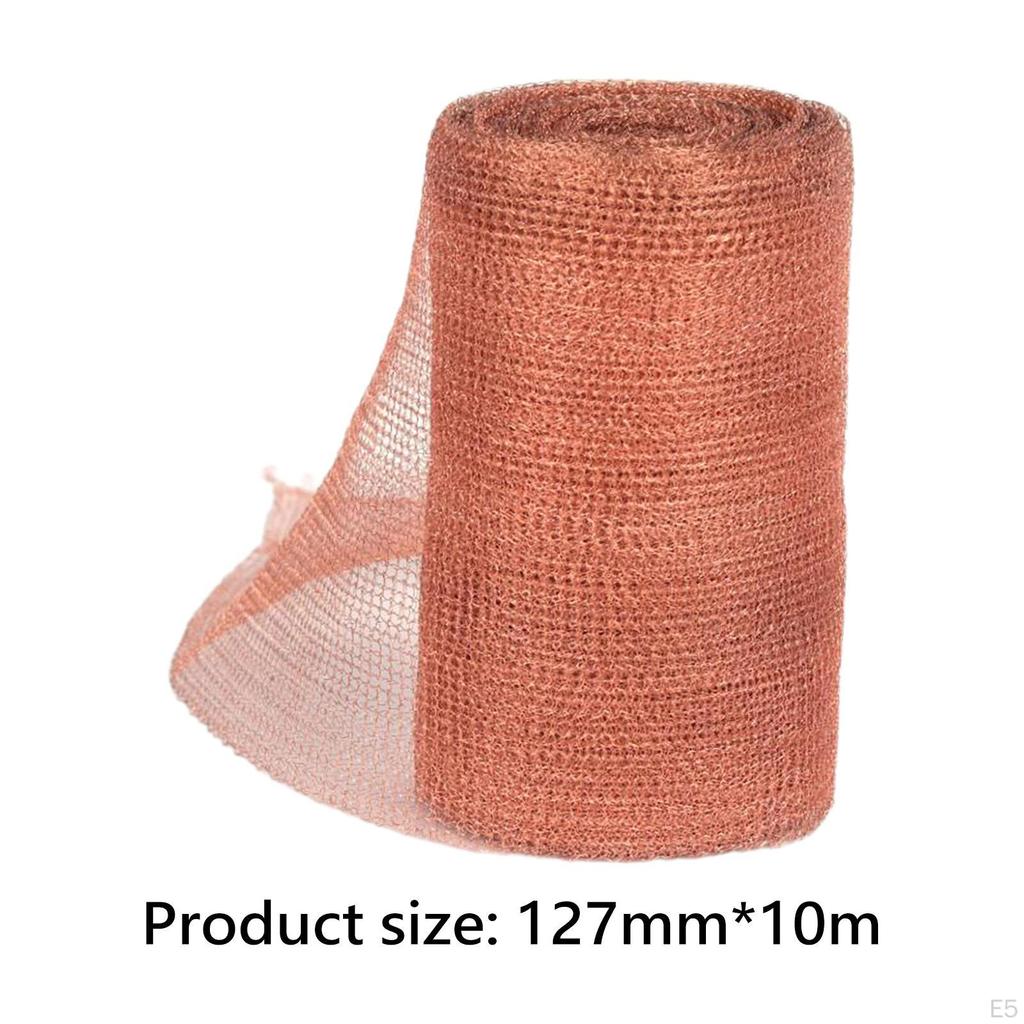 Copper Wire Mesh Screen,Easily Cut, Fill Fabric Sturdy Roll,Woven