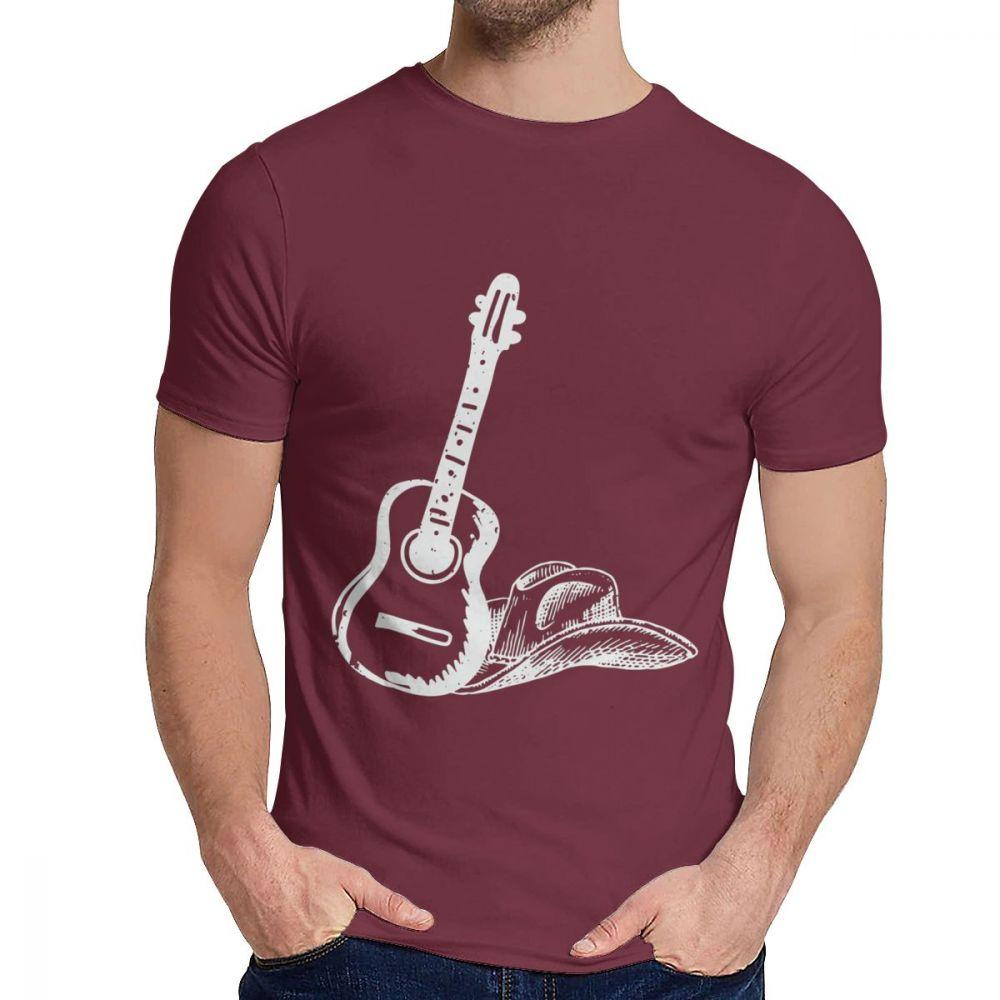 Picture Custom Country Music Shirt Gift Guitar Tee Unisex Stylish Great T Shirt Round Neck