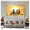 Unframed European Running Horses Animal Landscape Painting On Canvas Wall Art Picture Print and Poster Modern Home Decoration