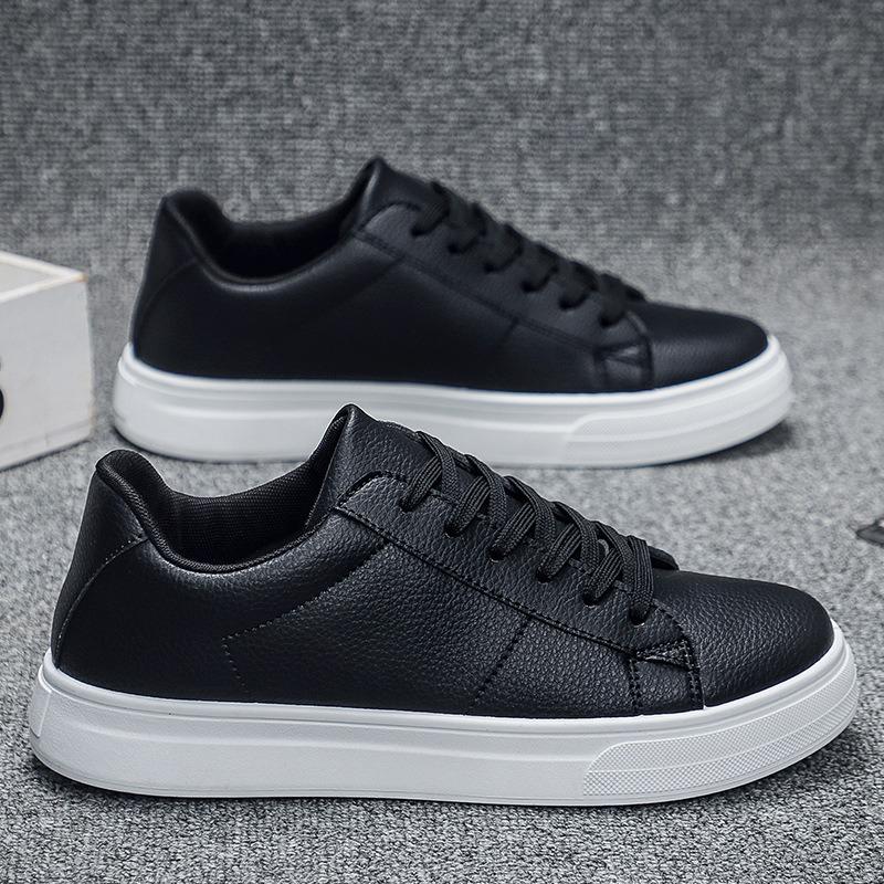 Spring Solid Color Fashion Casual Shoes Academy Style Flat Bottom Breathable Walking Shoes Lightweight Sneakers Tenis Masculino
