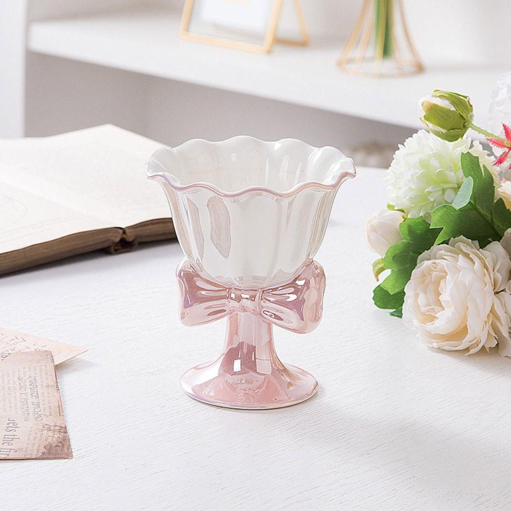 Ceramic Dessert Cup Multi-Function Mug Dessert Tools Tea Cup Birthday Gift