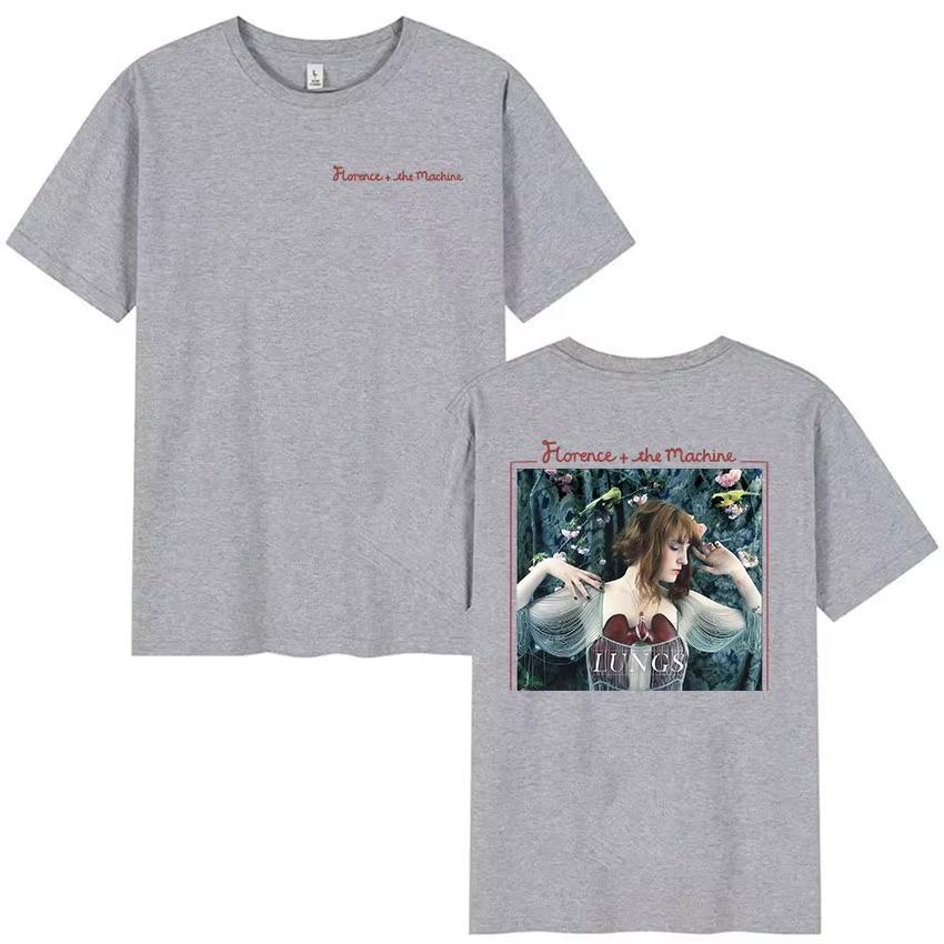 

British Band Florence The Machine Tour 2026 Graphic Tshirts Unisex Womens Aesthetic Vintage pure Cotton T Shirt Streetwear 4XL