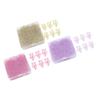 80Pcs Flower Shaped Paper Clips Bulk Mini Colored Bookmarks Clamp with Transparent Box School Suppli