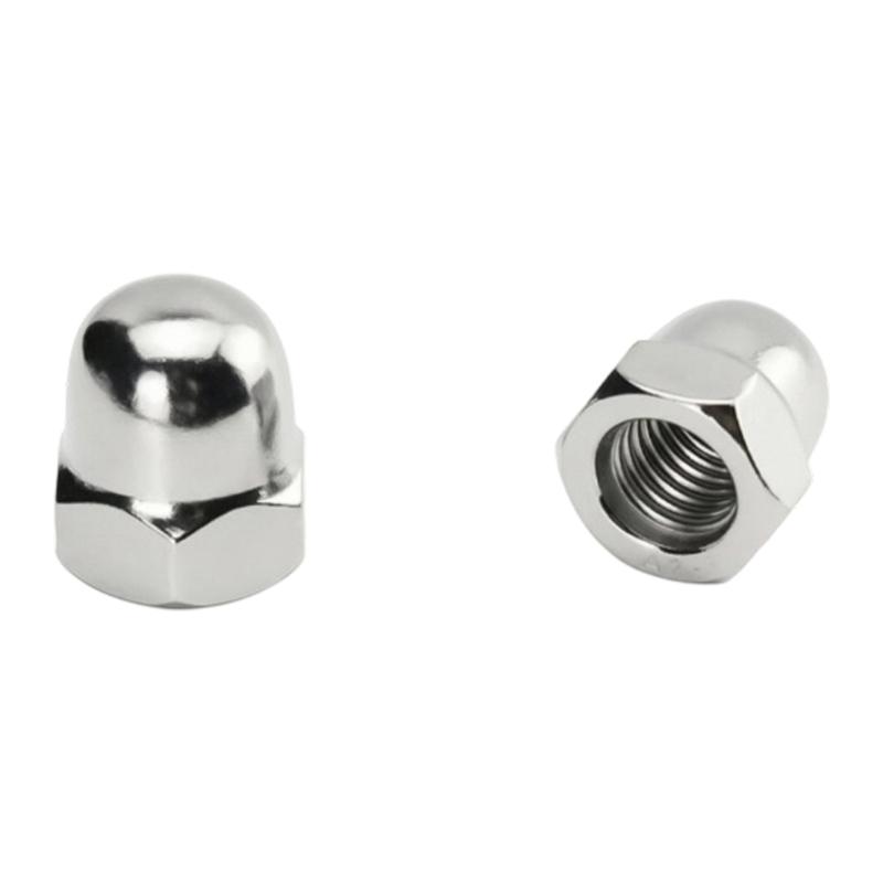 Closed End M 8 Acorn Nut Set In Stainless Steel, Hexagonal Cap Fastener Nut, 20Piece Pack for Hardware Repair Work
