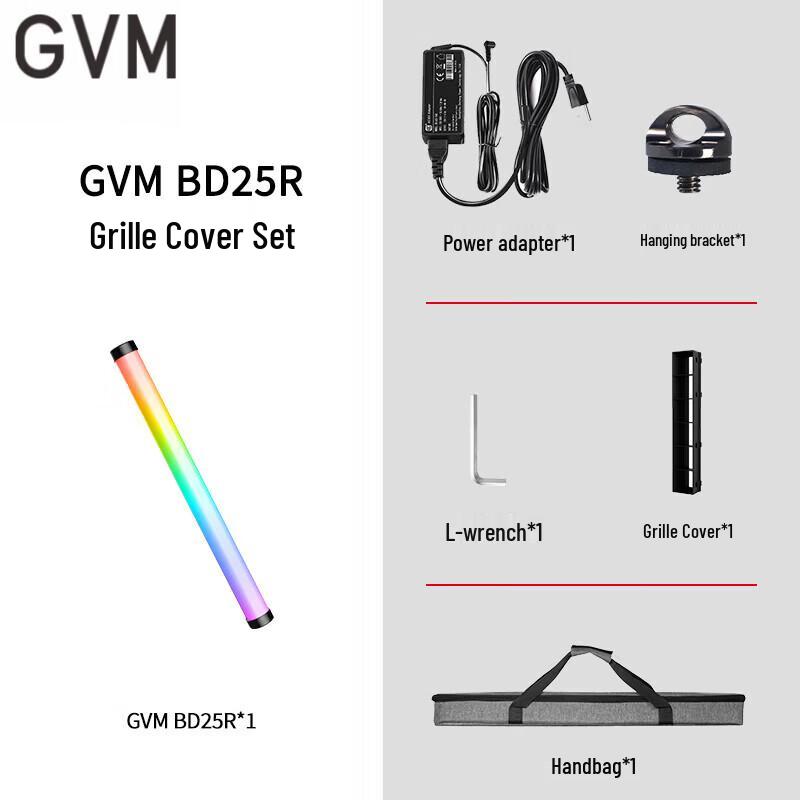 GVM BD25R Handheld RGB LED Video Tube Light