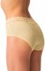 Figi damskie bawełniane (2 pack) o kroju midi bikini z koronką w pasie LPC 533 Key