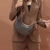 Classic Print Shoulder Crossbody Bags Casual PU Leather Hobo Underarm Bags Luxury Women's Clutch Bags Fashion Female Handbags