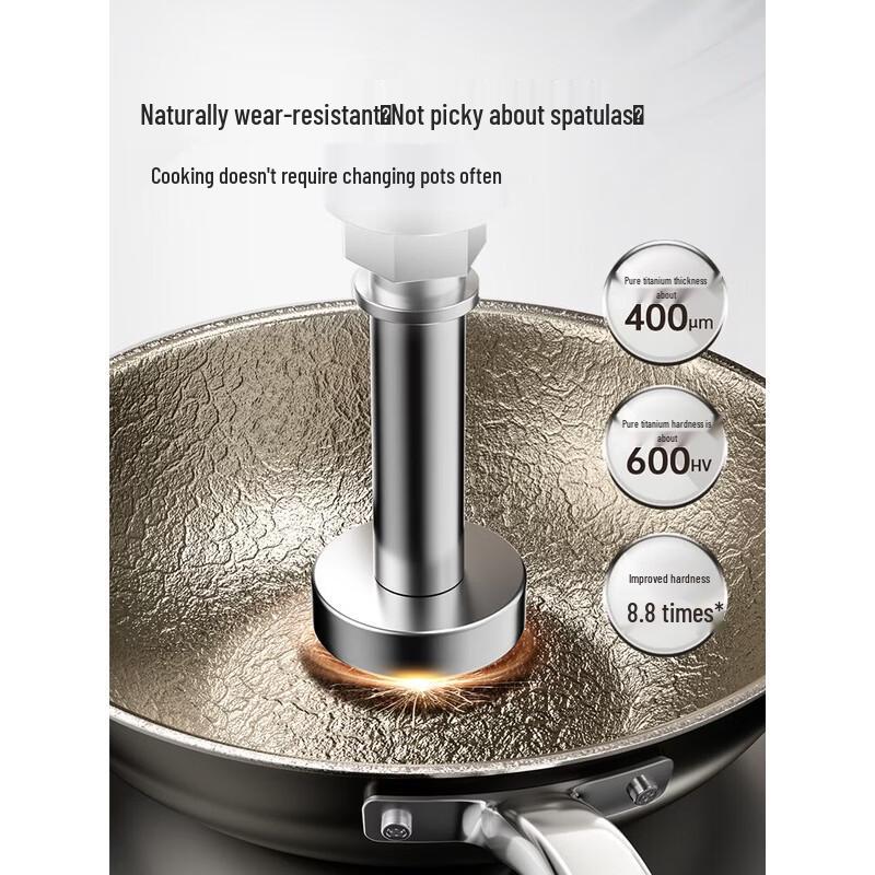 COOKER KING Pure Titanium Non-stick Stir-fry Pan 30cm