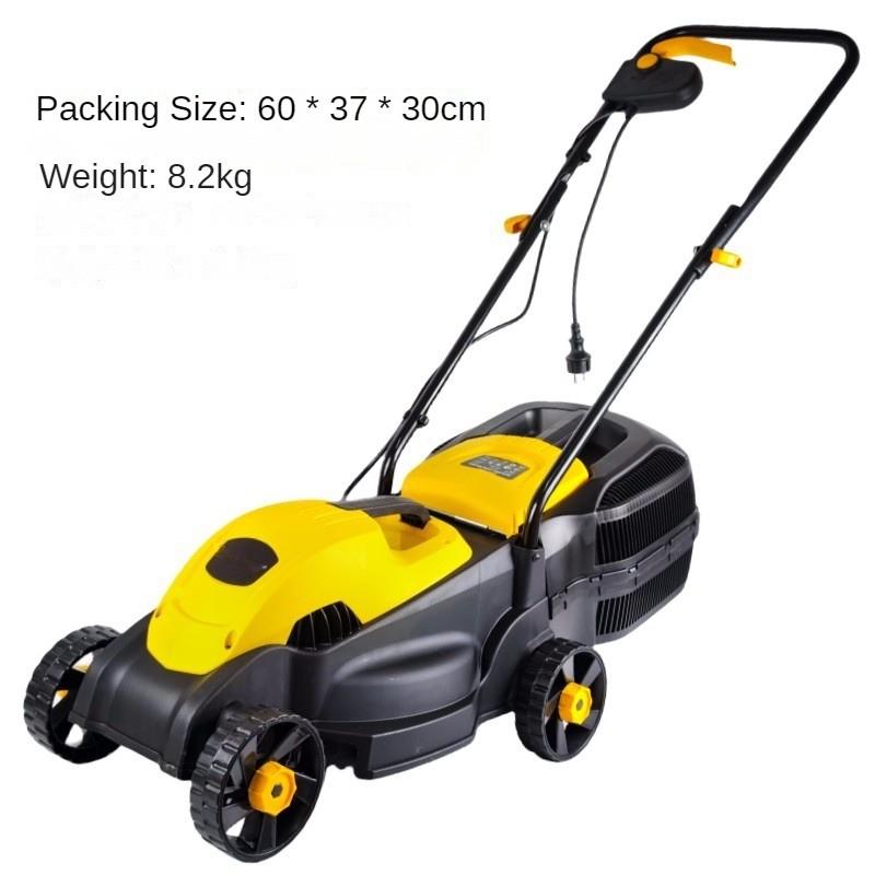1200W 220V High Power Electric Lawn Mower Portable Lawnmower Household Hand Push Garden Grass Trimmer