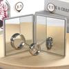 1 buc. Oglindă Mini Portabilă Retro cu Floare de Trandafir Oglindă Mică de Buzunar pentru Machiaj Oglinzi de Mână Dublă Față Instrument Compact de Frumusețe Cosmetică