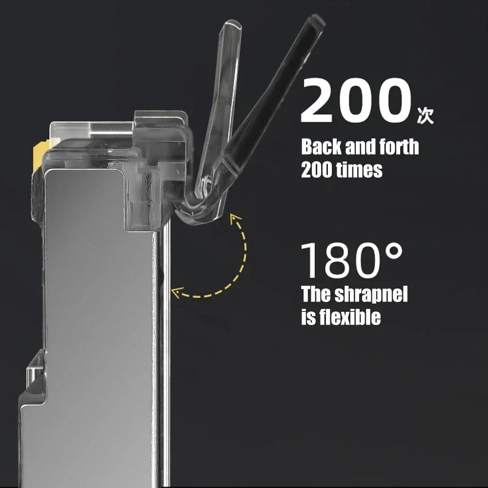 50/100 Stück Cat6 Cat5e RJ45 Geschirmter Stecker Modulare Stecker Kabel Netzwerkstecker Vergoldete Ethernet PC Hardware Kabeladapter