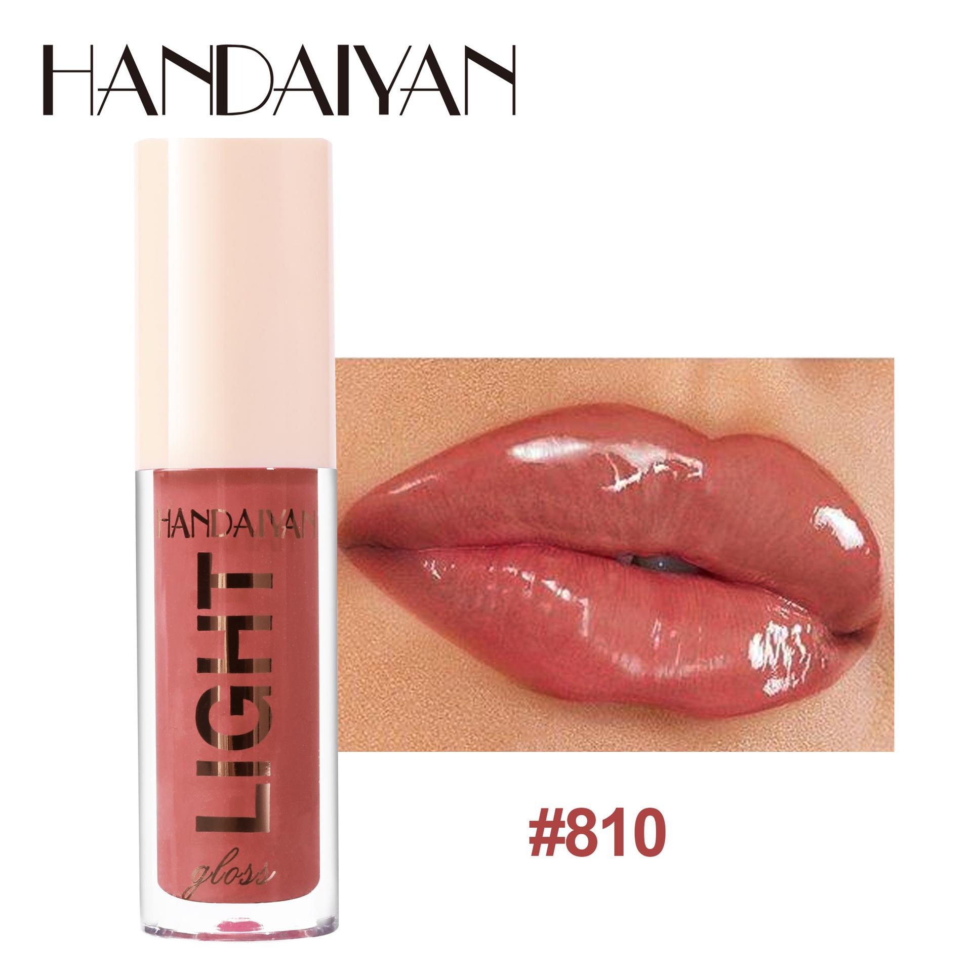 

HANDAIYAN Glass Mirror Lip Glaze Блеск для губ Длительный увлажняющий блеск для губ 810