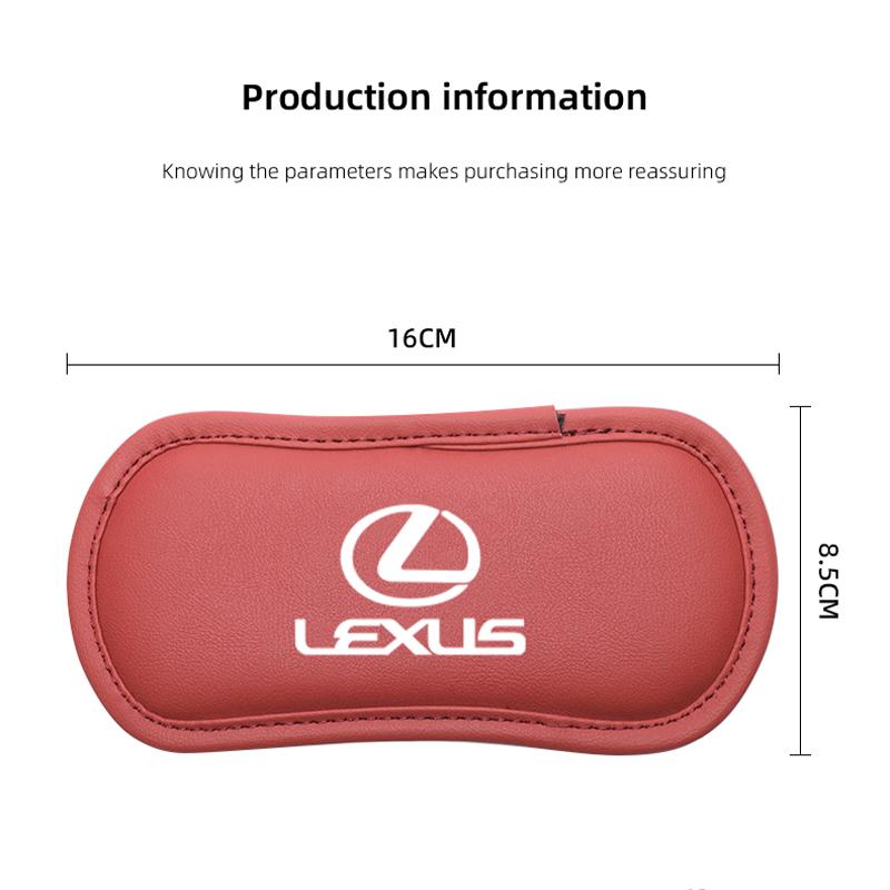 Leather Car Pillow Car Knee Pad Elastic Memory Foam Leg Pad For Lexus F SPORT ES RX LC RZ IS CT GS RC HS SC TX NX LS UX LM LX GX