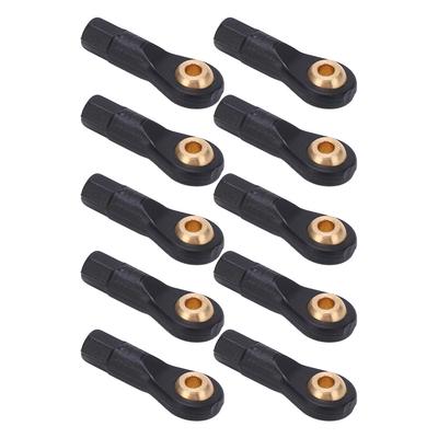 10Pcs RC Tie Rod Ball Head Durable Plastic Light Weight Wear Resistant Accurate Size M2 Tie Rod End