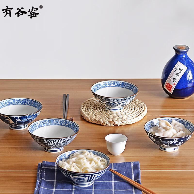 Arikawa-kemence Japán kerámia rizses tál