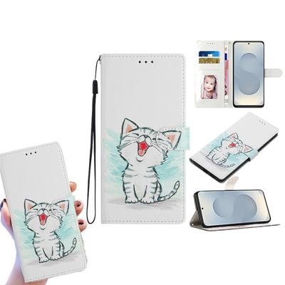 Adorable Kitten Pattern PU Leather Wallet Phone Case for iPhone,Samsung,Xiaomi Redmi,Motorola,Blackview,Oppo,Huawei,Honor,Google,ZTE,Ulefone,TCL