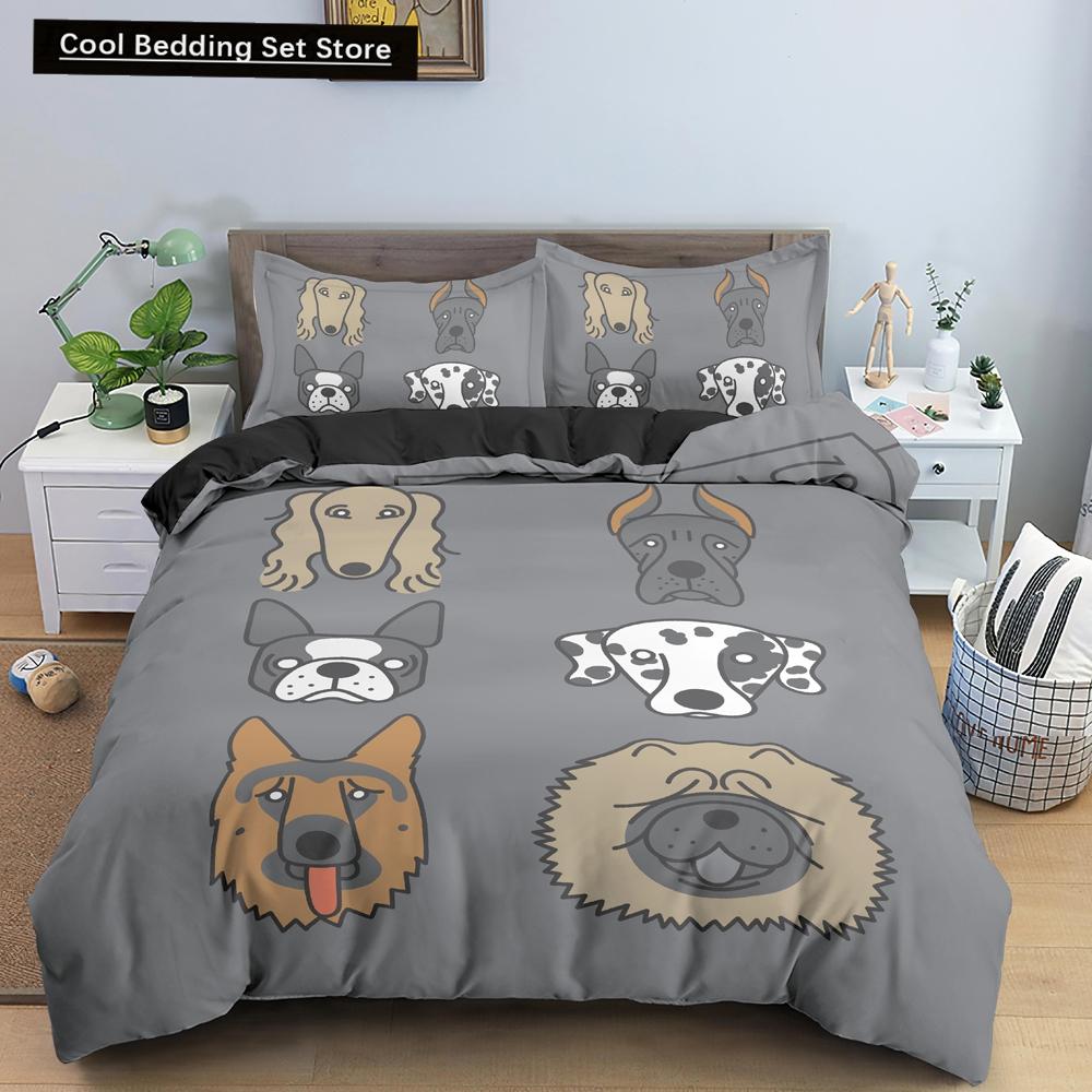 Comforter Cartoon Animals King Queen Lion Giraffe Crocodile Bedding Set For Kids Boys Wildlife 2/3Pcs Polyester