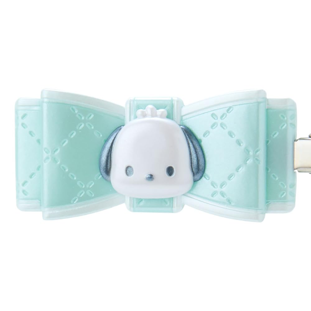 Sanrio Pochacco Quilted Ribbon Bangs X X Character 027359 Clip, 2.5 5.5 0.7 Cm,