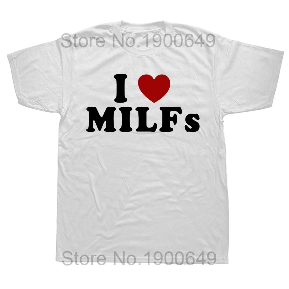 Funny MILF Hunter T Shirts Summer Adult Humor Joke for Men Who Love Milfs Streetwear Birthday Gifts Tshirt Mens Clothing