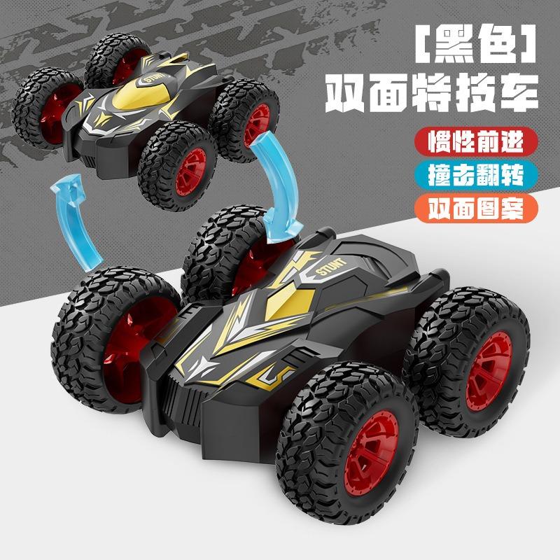 New children s fourwheel drive doublesided inertial car stunt tumbling model boy toy car toys, children s birthday gifts