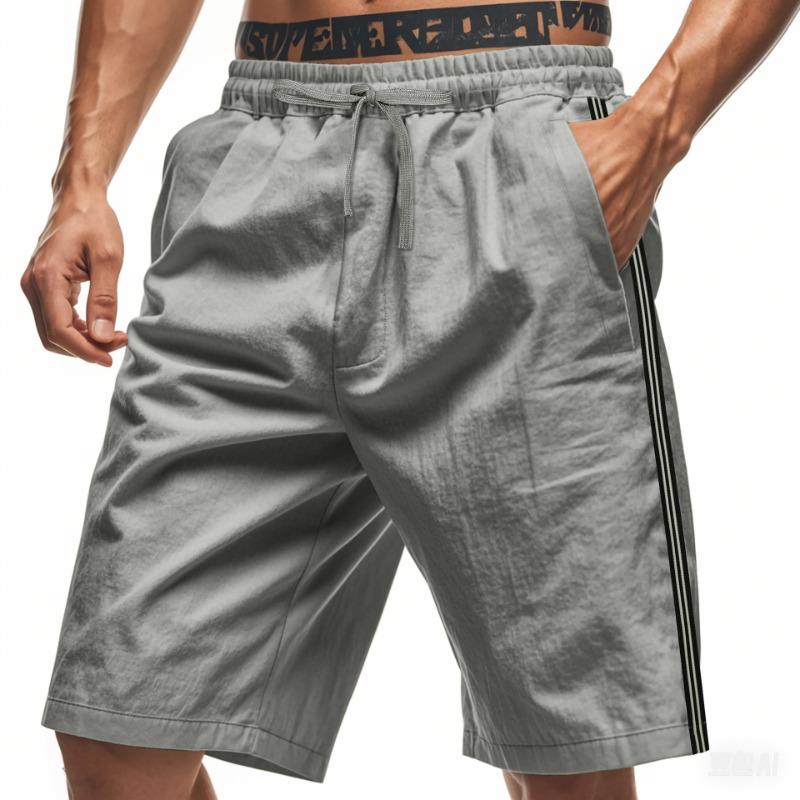 Sommer Herren Freizeitshorts Strand Sport Einfacher Trend Jogging Dreiviertelhose Herren