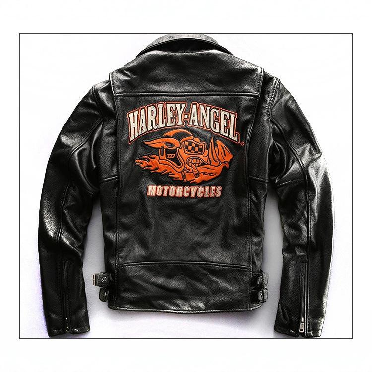 HARLEYANGEL genuine leather jacket for men's Harley direct supply HA-lucky pig first layer cowhide jacket