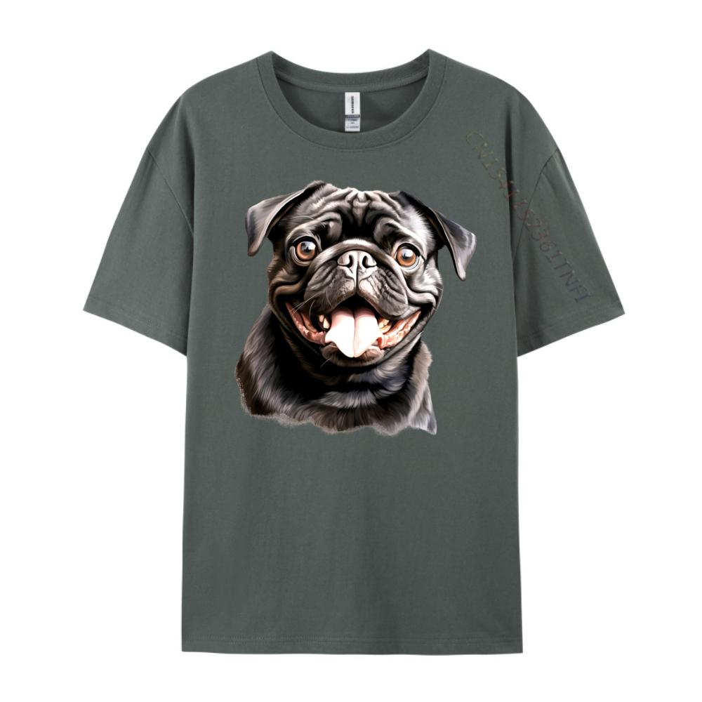 Cute Black Pug Free Shippping Items Lowest Prices Halloween Halloween White Graphic Tee Brand Clothing Gift