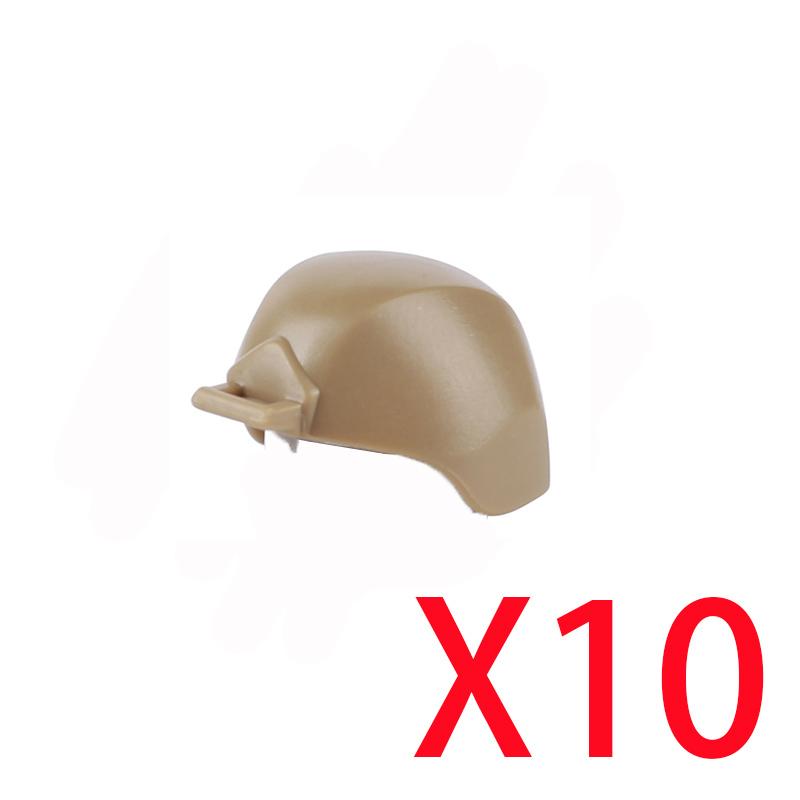 Military Building Accessories Mini Brick Camouflage   Hat Tactical Helmet Peaked Cap Backpack Radio Toy Gift DIY K040