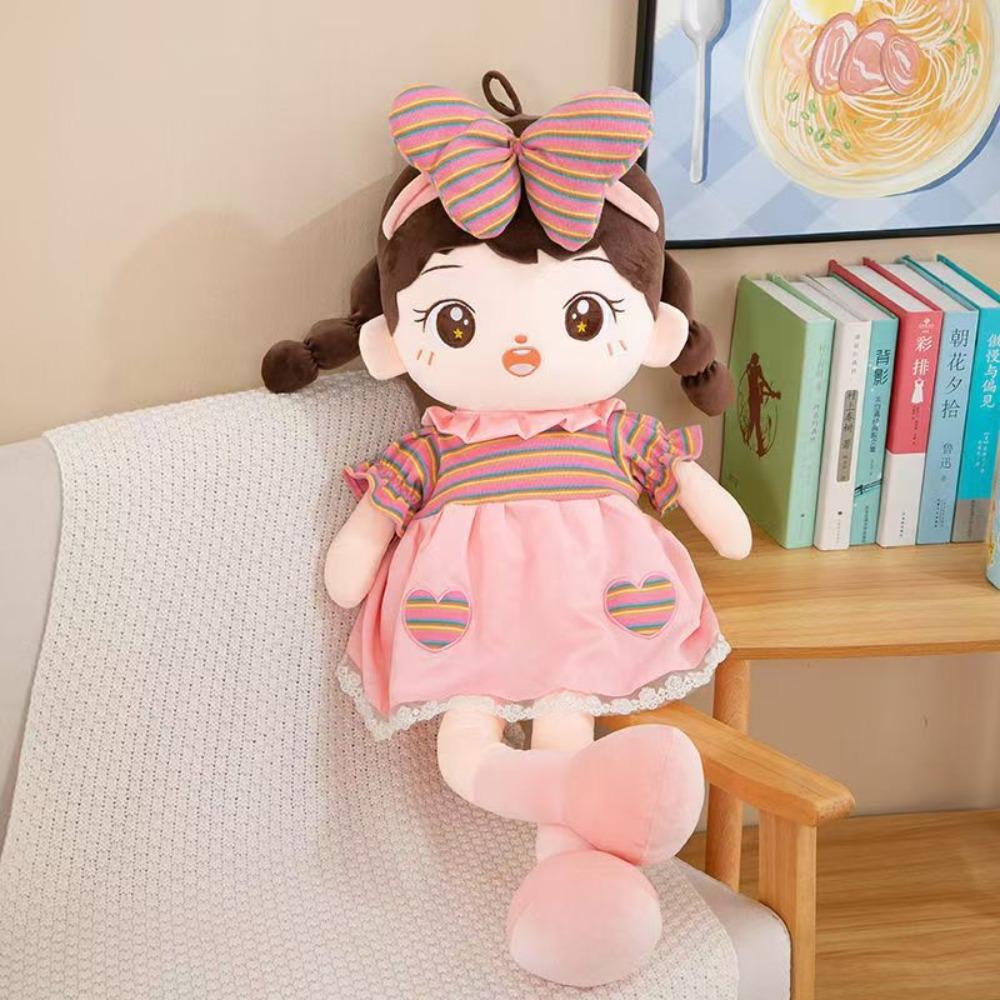 Soft Sweetheart Doll Cute Design Girl Stuffed Toys Gril Plush Toy  Sleeping Doll