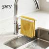 Drainage Rack for Sponges Kitchen Faucet Rag Holder, Space Saving Double Rod Hanger, Durable PLA Sink Storage Organizer Adjustable Snap On Drying